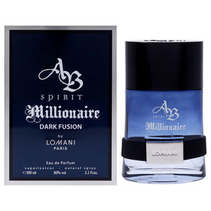 Ab Spirit Millionaire Dark Fusion by Lomani for Men - 3.3 oz EDP Spray